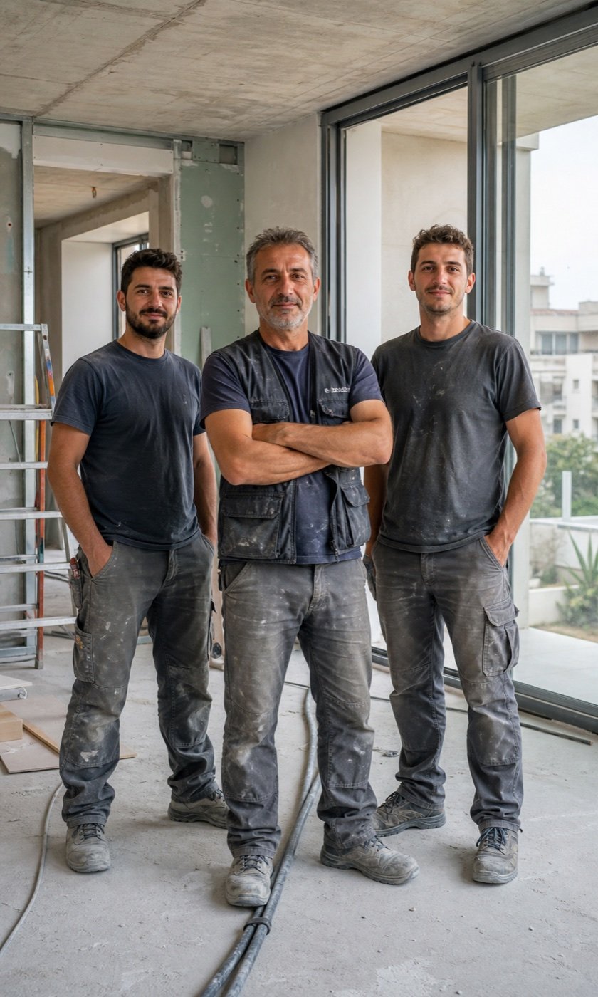 La squadra EdilTullo in cantiere
